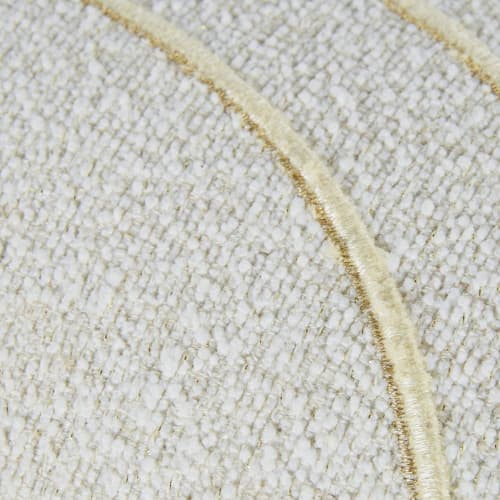Textil Kissen und Kissenbezüge | Kissen, weiß mit goldfarbenen Nähten, 30x50cm - ZV38570