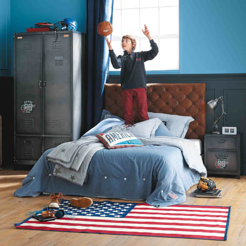 Kleiderschrank Im Industrial Stil 2 Tur 2 Schubladen Aus Metall