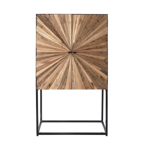 Möbel Kommoden | Kommode mit 2 Türen aus recyceltem Holz und Metall - LI57928