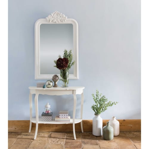 Möbel Konsolen- und Wandtische | Konsolentisch aus Holz, B 94 cm, weiß - SV57907