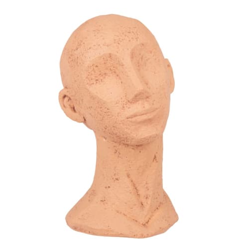 Dekoration Figuren und Statuen | Kopffigur aus Terrakotta, H30cm - ZH14595