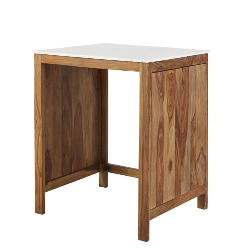 Küchenunterschrank für Spülmaschine aus massivem Sheeshamholz und