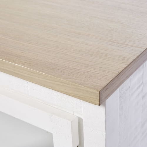 Küchenunterschrank mit 2 verglasten Türen, weiß Embrun | Maisons du Monde