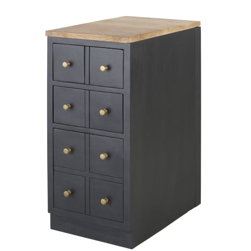 Küchenunterschrank mit 3 Schubladen aus massivem Mangoholz