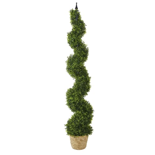 Garten Kunstpflanzen Außenbereich | Künstlicher Buchsbaum für den Außenbereich im Topf, H154cm - TJ75521