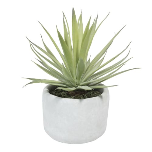 Dekoration Kunstblumen und künstliche Pflanzen | Künstlicher Yucca im Topf, H 8 cm - OY87766
