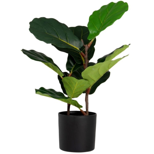 Dekoration Kunstblumen und künstliche Pflanzen | Kunstpflanze in schwarzem Topf - JC91518