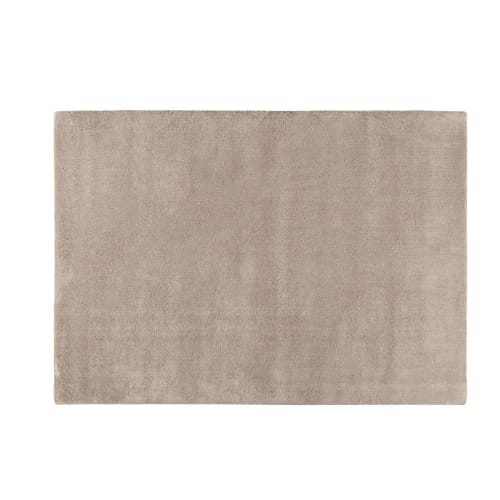Kurzflorteppich SOFT aus Wolle, helltaupe, 160x230 