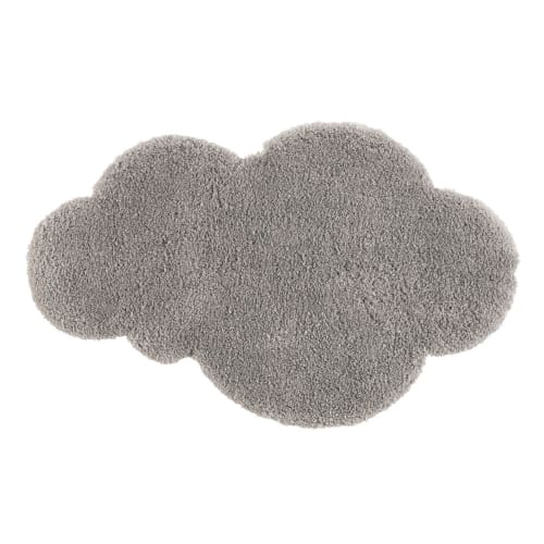 Kurzhaarteppich Wolke grau 60x100