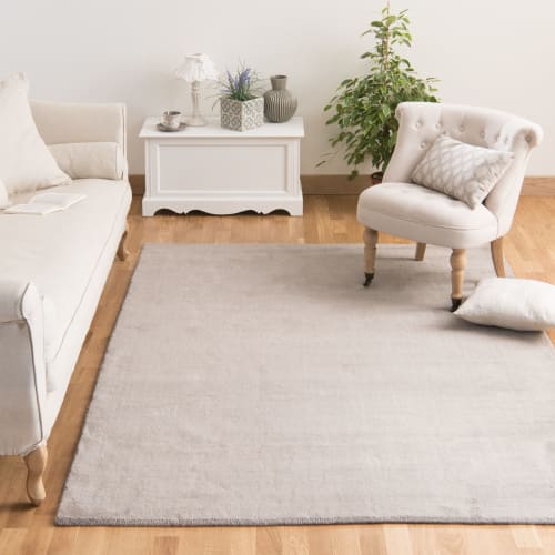 moeilijk noorden ventilatie Laagpolig beige wollen SOFT tapijt 140 x 200 cm Soft | Maisons du Monde