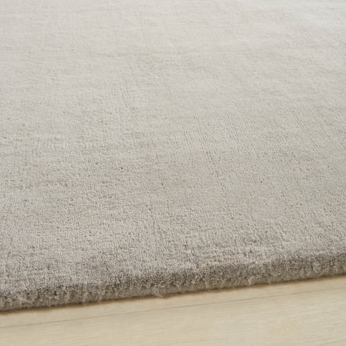 tafereel handelaar Beroep Laagpolig wollen vloerkleed, grijs, 140 x 200 cm, SOFT Soft | Maisons du  Monde