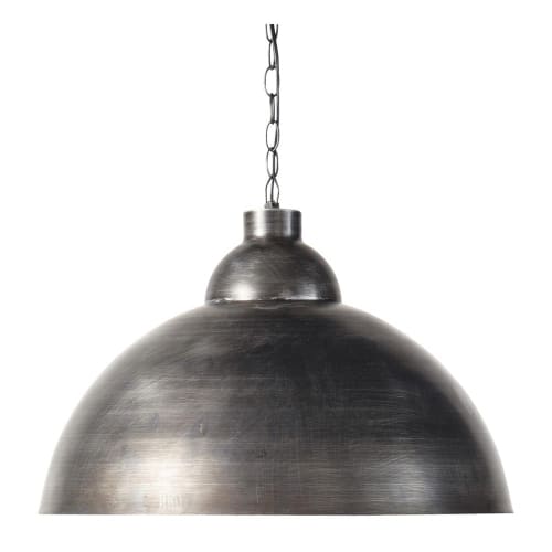 Lampada a sospensione stile industriale in metallo spazzolato 50 cm