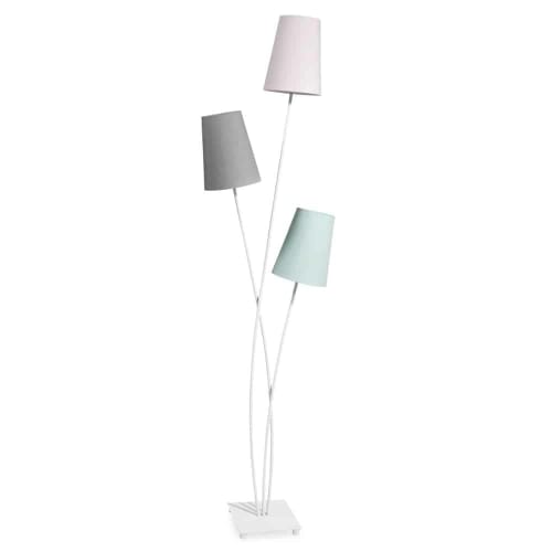 Lampada Da Lettura A 3 Lampadine In Metallo Tricolore H 142 Cm