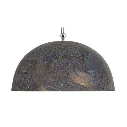 Lámpara de techo de acero marrón D. 60