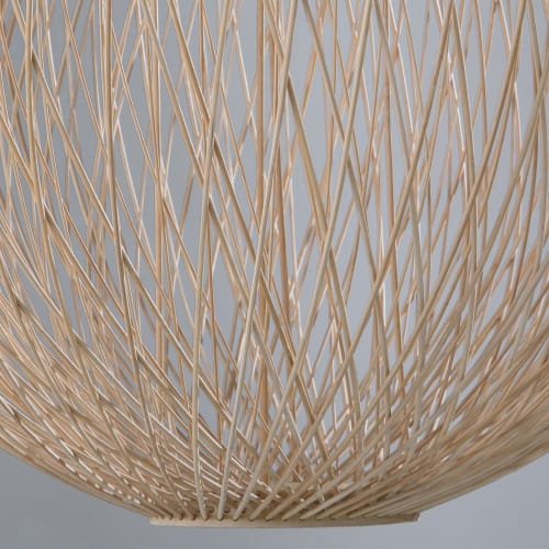 Lámpara de techo de mimbre trenzado D.63 Solaire | Maisons du Monde