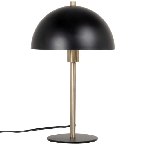 Lampe champignon en métal doré et noir | Maisons du Monde