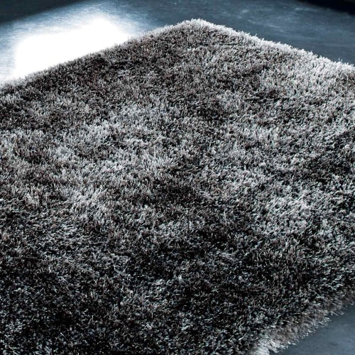 Langhaarteppich Anthrazitgrau 140x200 Polaire Maisons Du Monde