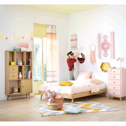 letto vintage 140x190 cm con rete a doghe maisons du monde