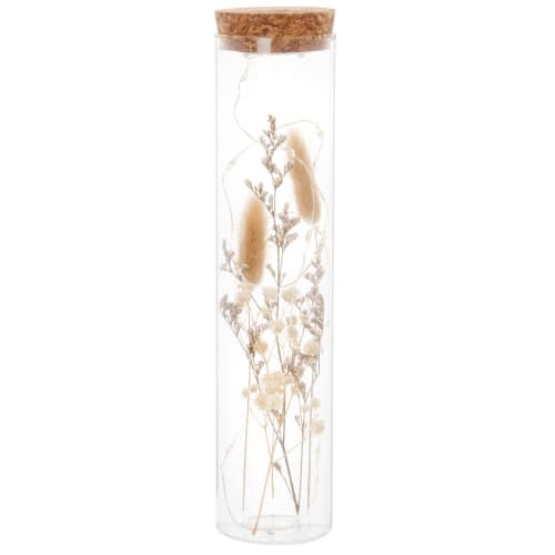 Ounce Archaïsch wond Lichtgevende decoratie van glas met gedroogde bloemen PAMPALIA | Maisons du  Monde