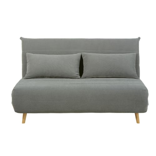 Light Grey Double Sofa Bed Maisons Du Monde
