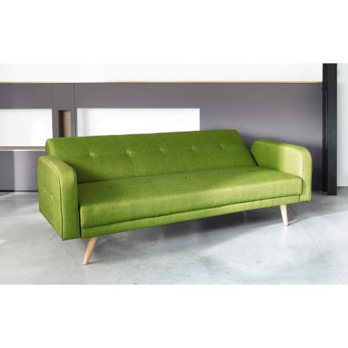 Lime Green 3 Seater Clic Clac Sofa Bed, Lime Green Sofa Bed Uk