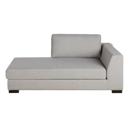 Sofas und sessel Modulsofa und Sofa Eckelemente | Longchair mit Armlehne auf der rechten Seite für modulares Sofa, hellgrau - YN50511