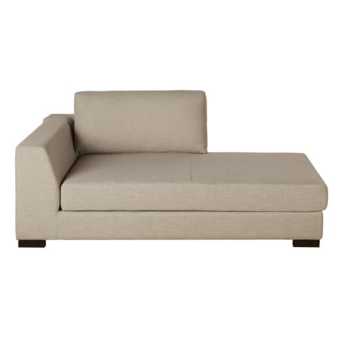 Sofas und sessel Modulsofa und Sofa Eckelemente | Longchair mit Bettkasten und Ecke links für modulares Sofa, beige - RY94110