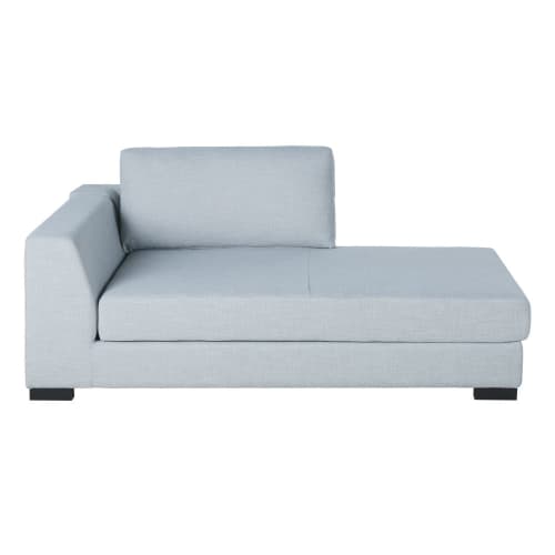 Sofas und sessel Modulsofa und Sofa Eckelemente | Longchair mit Bettkasten und Ecke links für modulares Sofa, gletscherblau - OZ07539