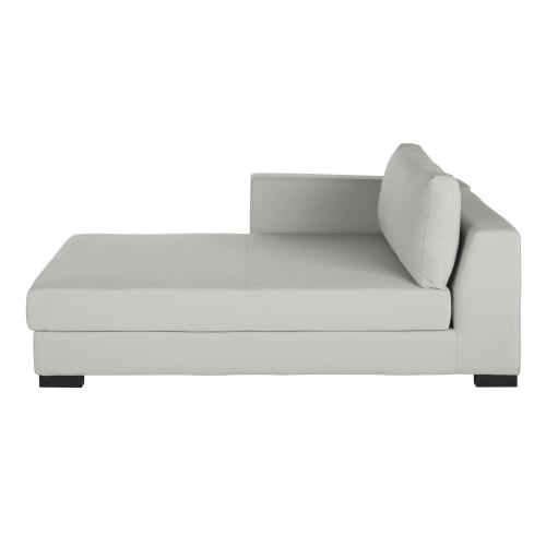 Sofas und sessel Modulsofa und Sofa Eckelemente | Longchair mit Bettkasten und Ecke links für modulares Sofa, hellgrau - BC44641