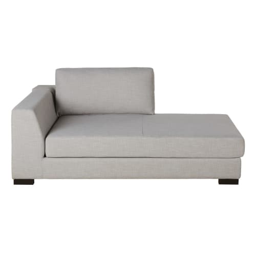 Sofas und sessel Modulsofa und Sofa Eckelemente | Longchair mit Bettkasten und Ecke links für modulares Sofa, hellgrau - LK20903