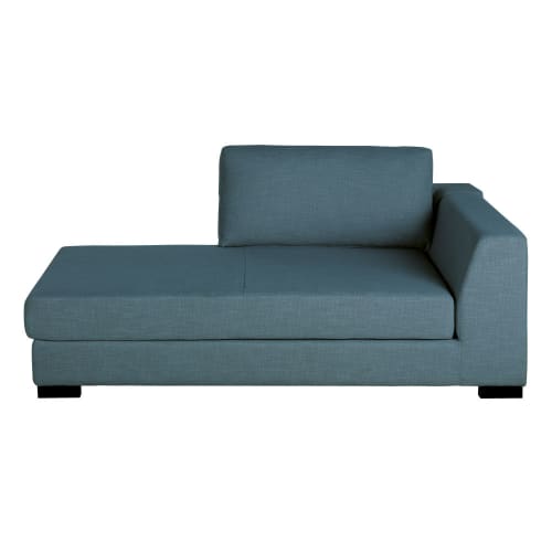 Sofas und sessel Modulsofa und Sofa Eckelemente | Longchair mit Bettkasten und Ecke links für modulares Sofa, petrolblau - BD03547