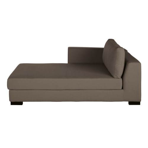 Sofas und sessel Modulsofa und Sofa Eckelemente | Longchair mit Bettkasten und Ecke links für modulares Sofa, taupe - UJ90309