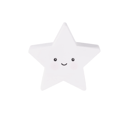 Luz de noche estrella blanca