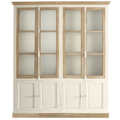 Shabby Chic Credenze Maison Du Monde.Mango Wood China Cabinet In Ivory Sisteron Maisons Du Monde