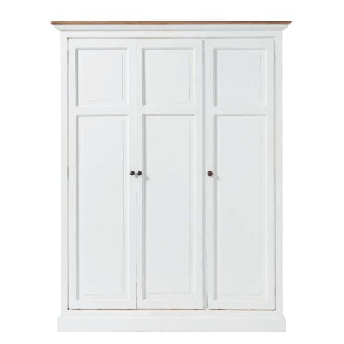 Mango Wood Closet In White W160 St Sulpice Maisons Du Monde