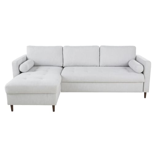 Marled Grey 4 Seater Corner Sofa Bed Olivia Maisons Du Monde