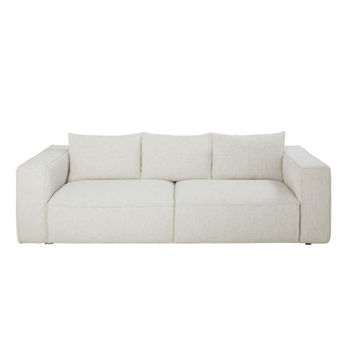 Marled Light Grey Eco Designed 3 Seater Sofa
