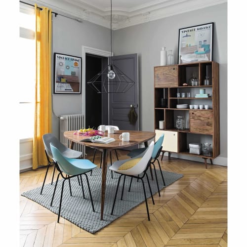 Massief Sheeshamhouten Vintage 6 Persoons Eetkamertafel L136 Andersen Maisons Du Monde