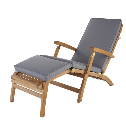 Jardin Bains de soleil et chaises longues | Matelas pour chaise longue gris - EQ11503