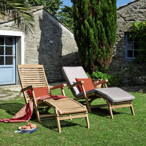 Jardin Bains de soleil et chaises longues | Matelas pour chaise longue gris - EQ11503