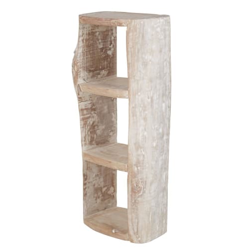 Muebles Mesas auxiliares | Mesa auxiliar de madera de eucalipto blanqueada - EB25393