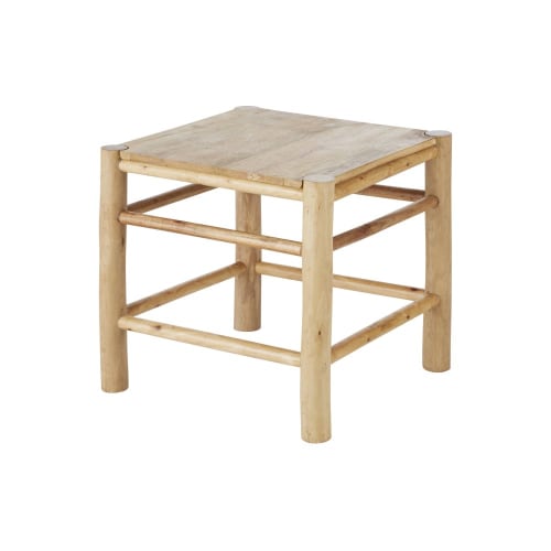 Muebles Mesas auxiliares | Mesa auxiliar de madera de mango y de eucalipto marrón - KW99408