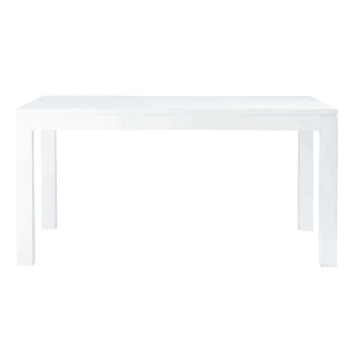 Mesa de comedor blanca lacada An. 160 cm Pure | Maisons du Monde