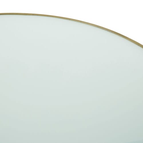 Mesa de comedor redonda de cristal blanqueado para 6 personas D.140