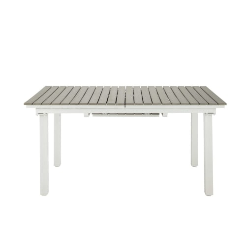 Mesa extensible de jardín para 6/8 personas de composite y aluminio L.157