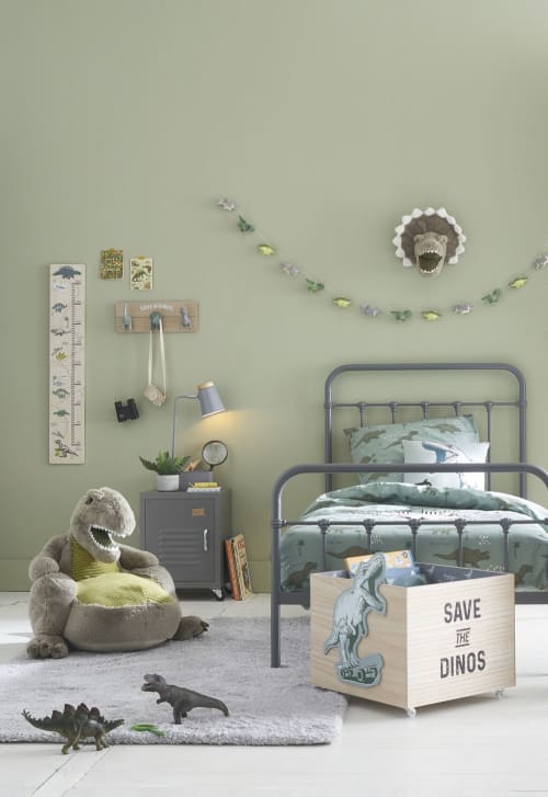 Kids Wanddeko für Kinder | Messlatte, grün, grau und naturfarben 97x17 - BN97495