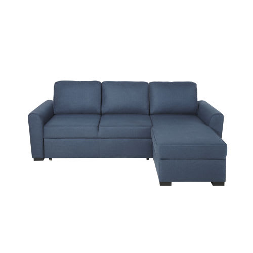 Midnight Blue 3 4 Seater Corner Sofa Bed