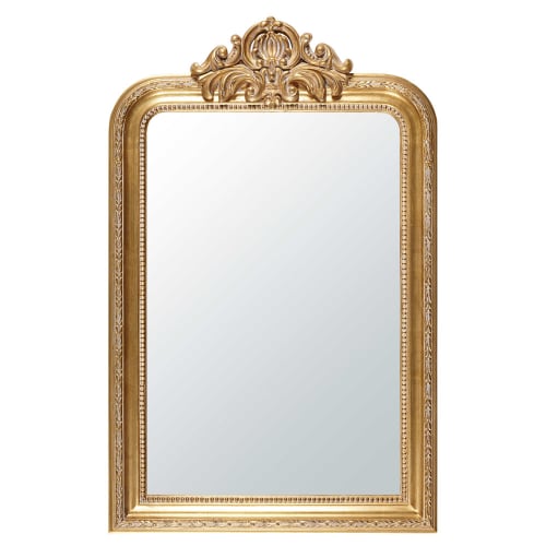 Déco Miroirs | Miroir à moulures dorées 77x120 - PC96123