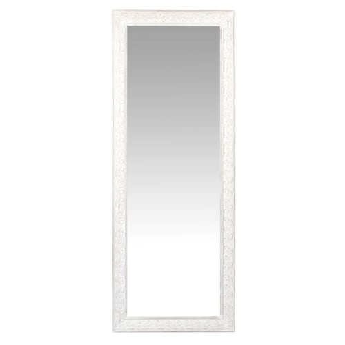 Déco Miroirs | Miroir blanc grisé 50x130 - DL46809