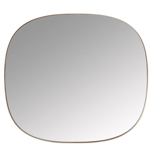 Miroir en métal doré 47x52 | Maisons du Monde
